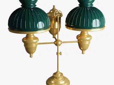Victorian Antique Table Lamp model 3D model