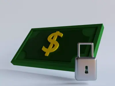 Security financial 3d icon Free 3D model