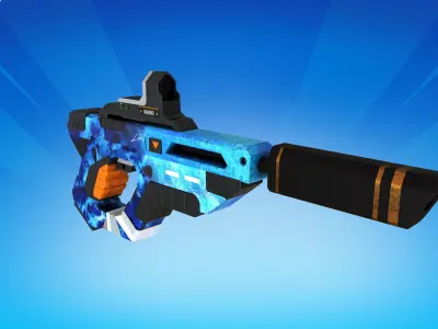 Horizon gun Low-poly 3D model