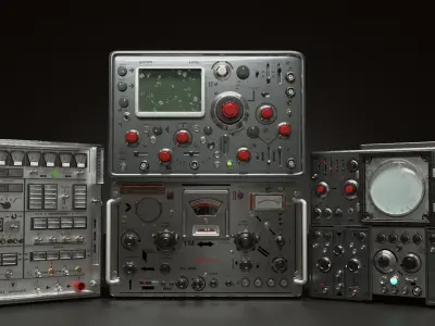 control panel 3D model 13