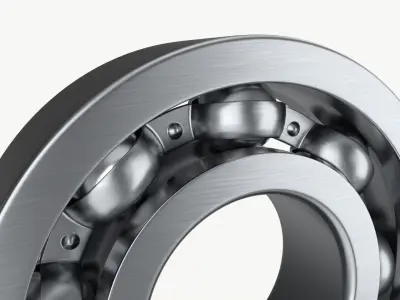 Ball bearing metal 01 3D model