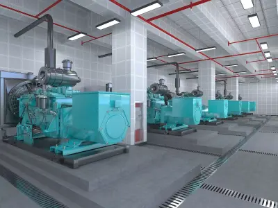 Industrial Complex 3D model