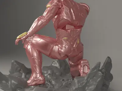 Marvel Iron Man Action Figure 3D model