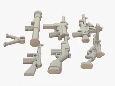 Lego Weapon Collections 3D model purchase