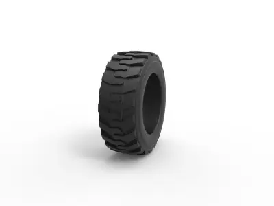 Heavy equipment tire Scale 1 to 25 3D print model