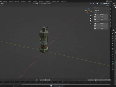 Textured and Rigged Flashbang Low-poly 3D model