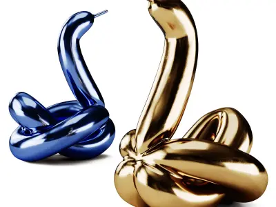 Balloon Swan Sculpture 3D model purchase