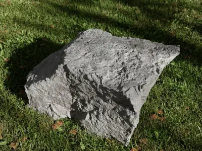  Cool Toned Jagged Pointy Large Rock Boulder Model 