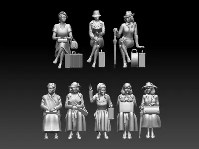PASSENGERS 3D print model 2