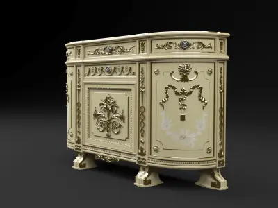 Classic Cabinet 3D model buy