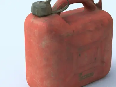 Jerrycan Middle Polly 3D model