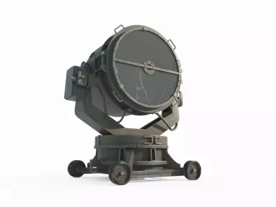 Large searchlight 3D model