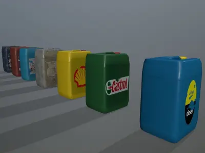 Jerry Can Low-poly 3D model shop