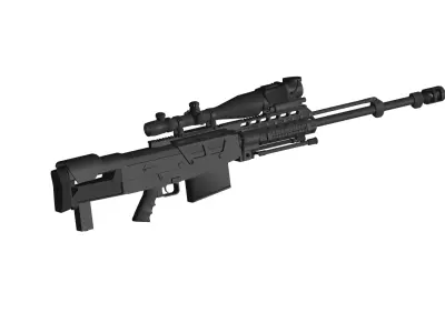 Accuracy International AS50 3D model purchase