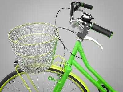 Bicycle High Poly 3D model