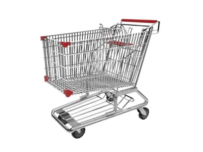 Shopping Trolley - Shopping Cart Low-poly 3D model purchase