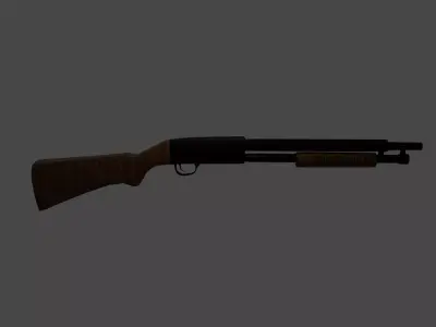 Shotgun 3d model Free 3D model