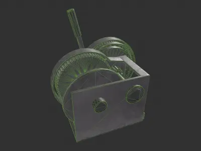 Crank Mechanism Low-poly 3D model purchase