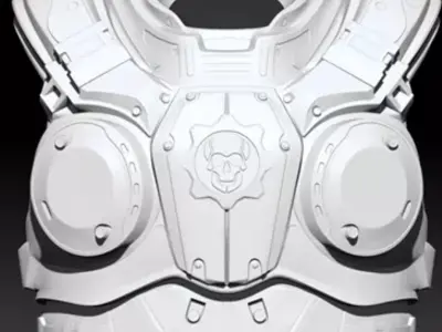 3D Print Model Gears Of War Augustus -Cole Train- Cole 3D print model