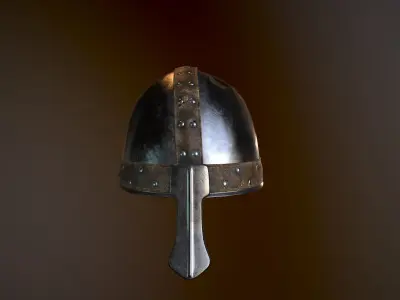 Medieval Helmet Low-poly 3D model
