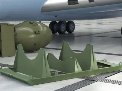 Shipping Pallet for Atomic Bomb 3D model