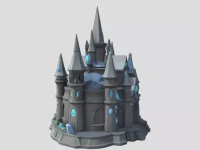Fantasy Diamond Castle  3D model