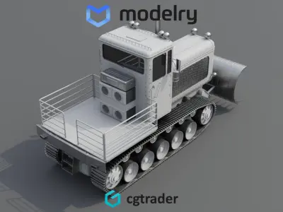 Snow Groomer 3D model