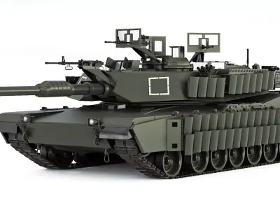 Tank Abrams M1A2 SEP TUSK II 2020 3D model