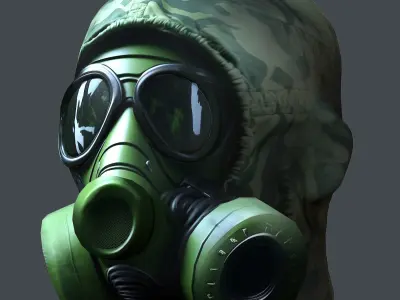 Helmet 3d model military combat Military  Low-poly 3D model