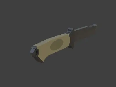 bear knife Free low-poly 3D model