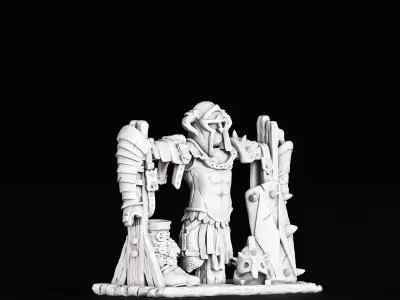 armor rack 3D print model