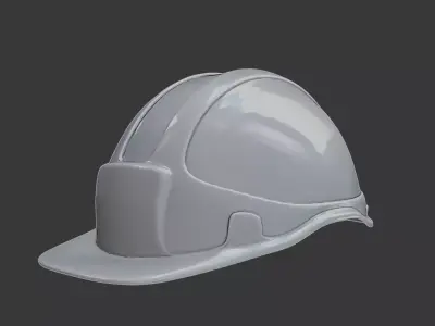 Safety Helmet Hard Hat Modern Industrial Protective Gear Model 3D print model