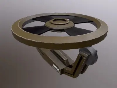 TURRET 05 Low-poly 3D model