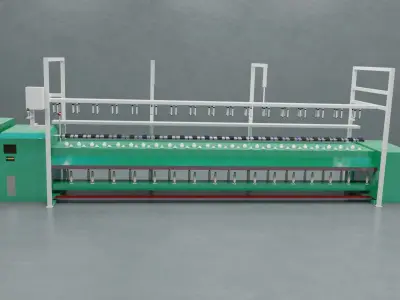 Rotor spinning machine 3D model