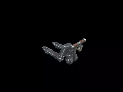 Low Poly Stylized Industrial Pallet Jack Low-poly 3D model