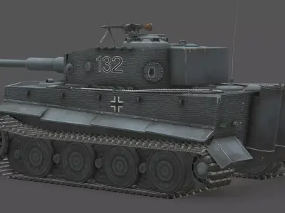 Panzerkampfwagen VI E Veteran Edition Low-poly 3D model