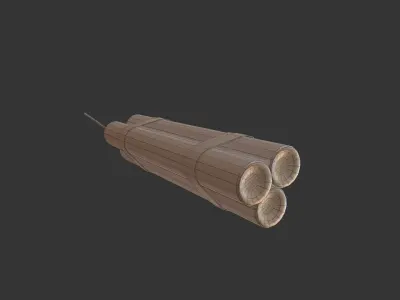 Dynamite Pack PBR Low-poly 3D model