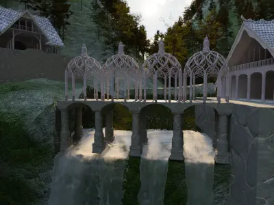 Lord of the Rings Rivendell Free 3D model