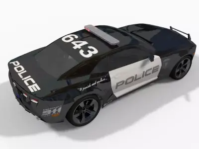 Barricade transformer car model 3D model