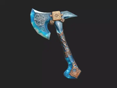 axe 3D Model 003 Low-poly 3D model