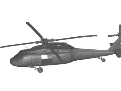 sirkorsky uh-60 black hawk 3D model