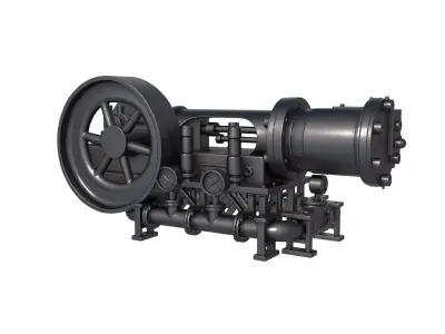 Stationary Steam Engine - steam engine 3D print model purchase