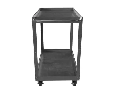 Steel Cart Realistic Low-poly 3D model