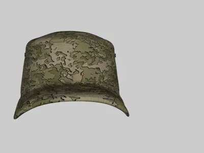 US Military Cap Package Low-poly 3D model