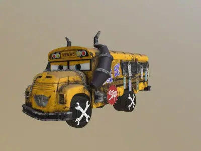 Miss Fritter Low-poly 3D model