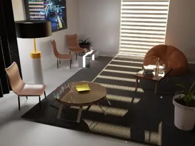 Living Room Free 3D model