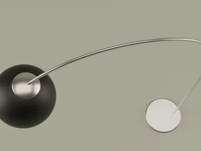 Arc floor lamp Free 3D model
