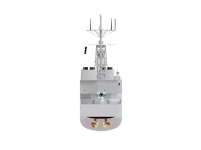 The Spruance Class Detroyer  Low-poly 3D model