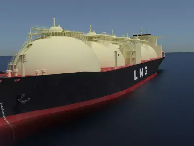 LNG Ship 3D model