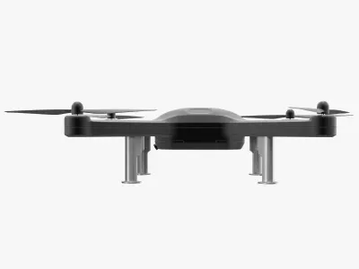 Drone 1 with propellers 3D model